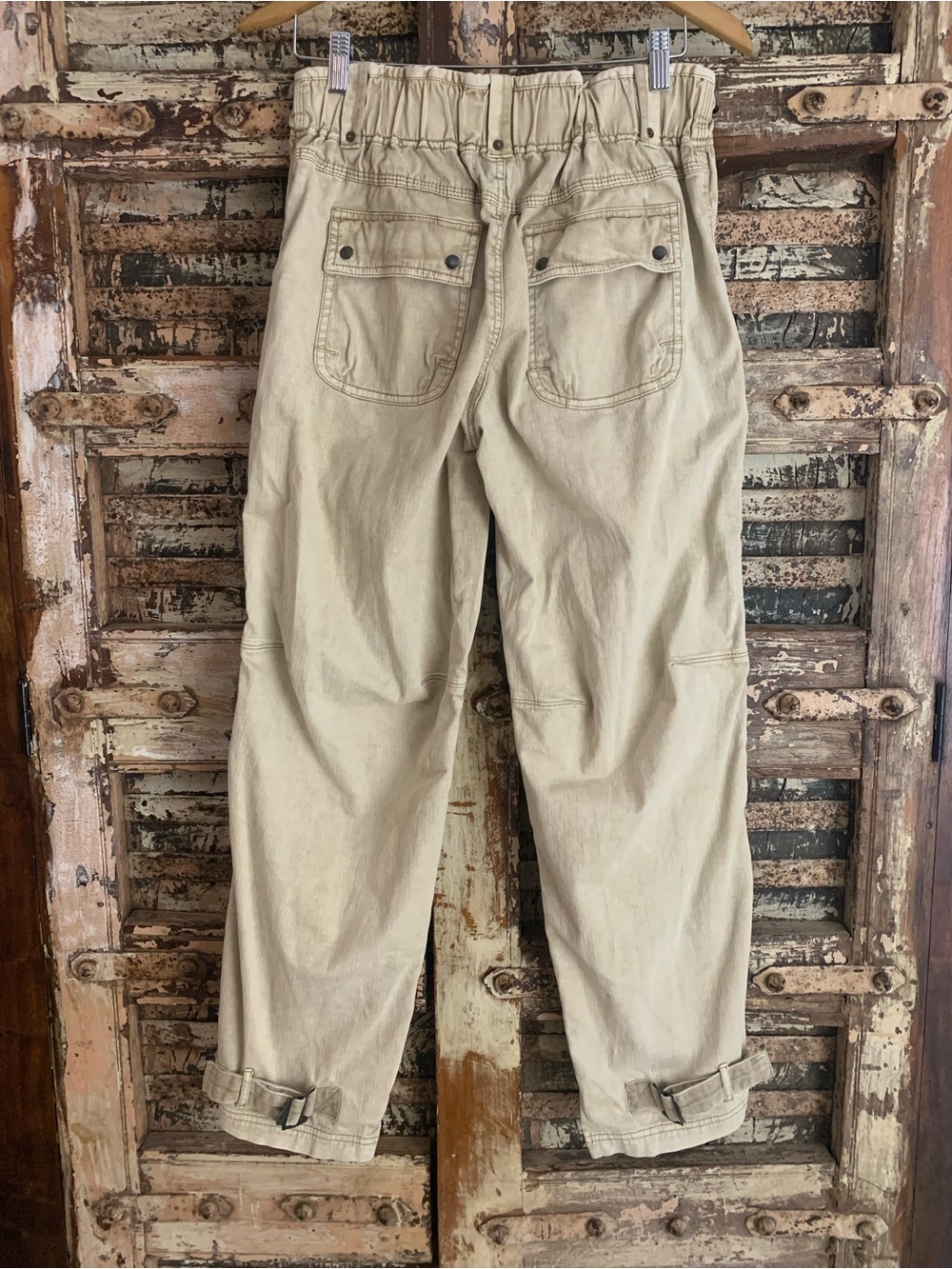 We The Free Can’t Compare Slouch Khaki Cargo Utility Pants Streetwear Gorpcore S - Picture 3 of 16